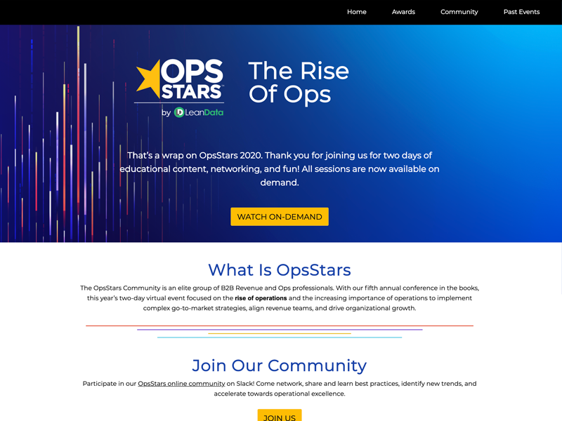 OpsStars website